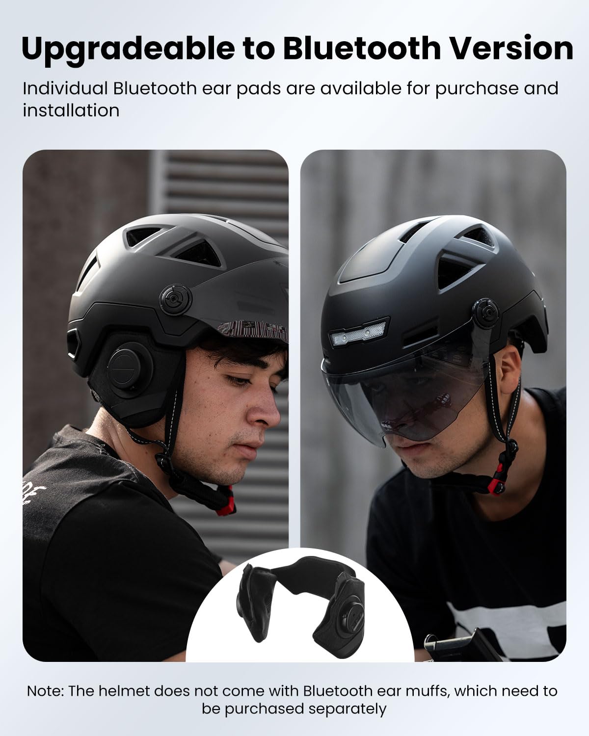 ILM Smart Adult Bike Helmet with Automatic G-Sensor Turn Signal & Brake Warning LED Light Control, Road Cycling Bicycle Helmets for Men Women E3-12LS Matte Black Small Medium