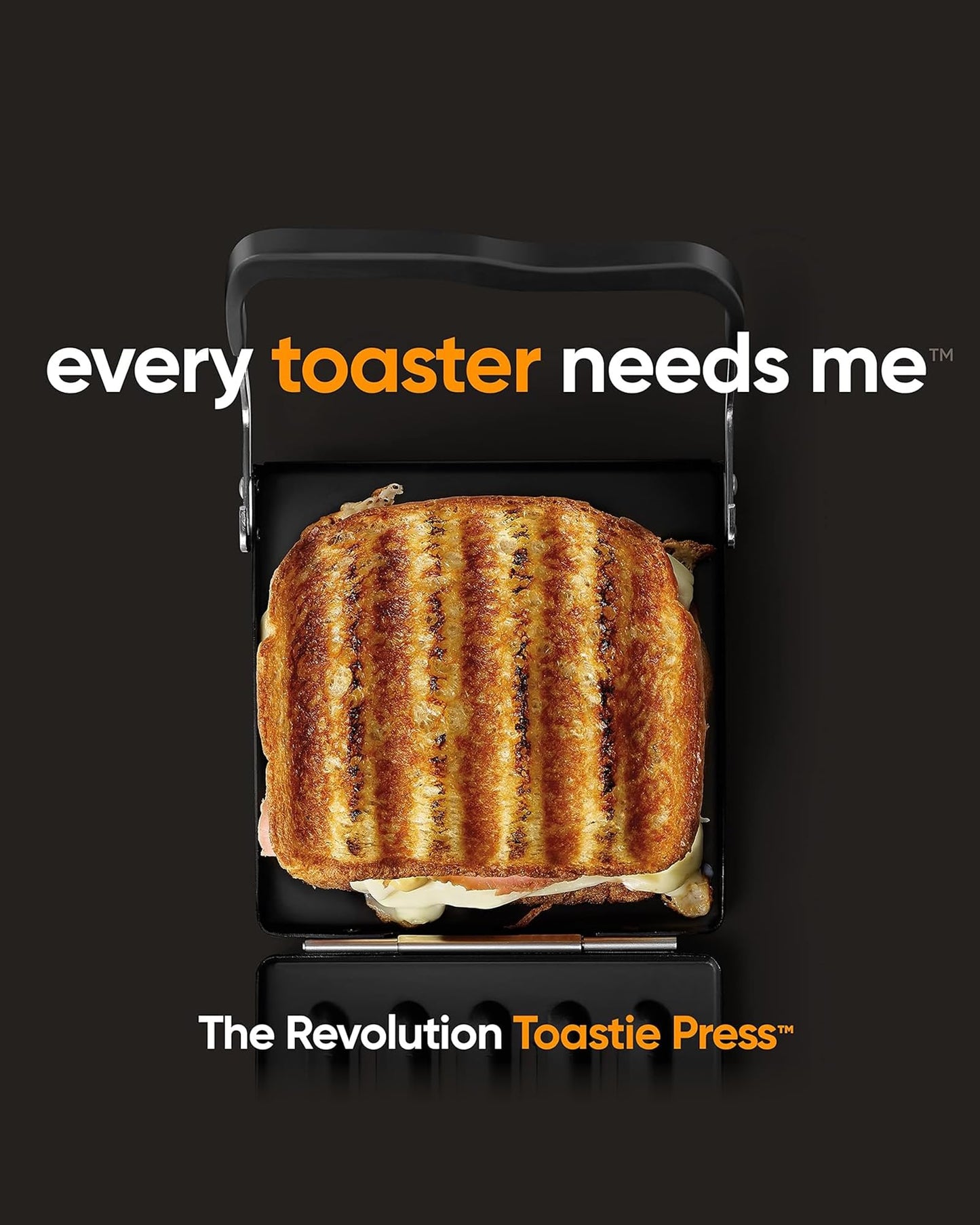 Revolution Toastie Press (Works With All Toasters) Toast Delicious Quesadillas, Paninis, and Grilled Cheese in Your Toaster