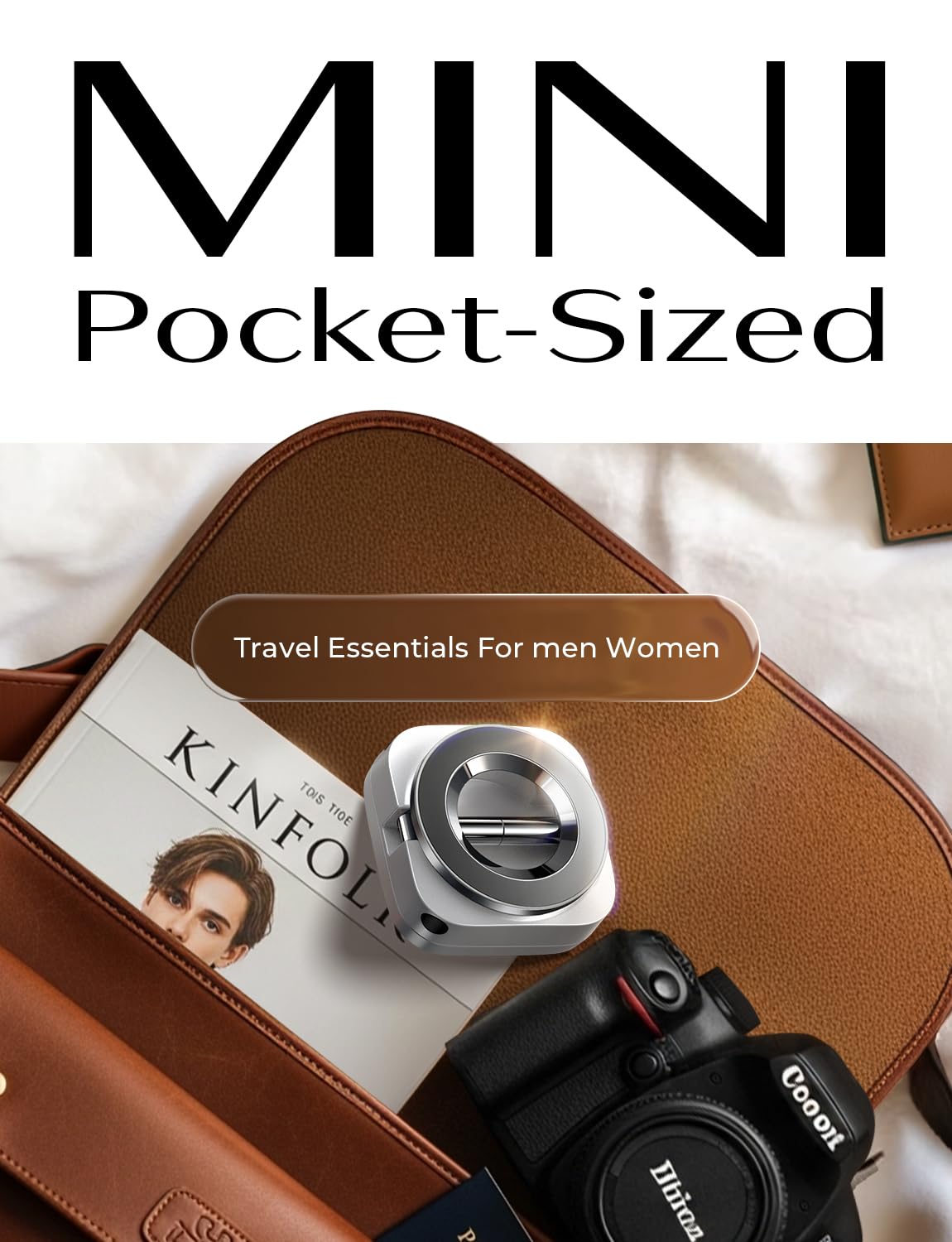 LISEN Airplane Travel Europe Vacation Essentials Phone Holder Gadgets Long Flight Must Have Toddler Mini Travels Essentials Kids Women for MagSafe Travel Accessories Cruise Essentials Camera Mounts