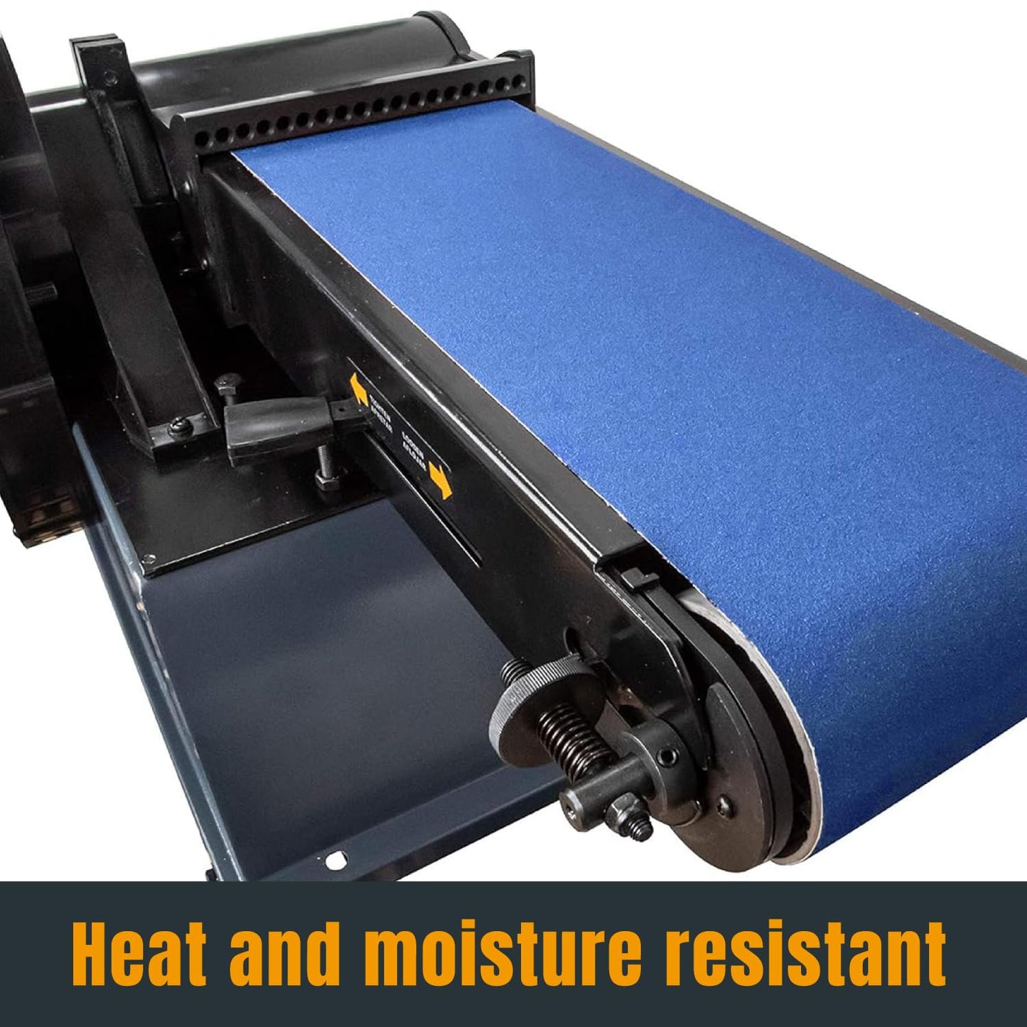 POWERTEC 6 x 48 Inch Zirconia Sanding Belts, 3PK, 60 Grit Belt Sander Sanding Belt for Bench Sander, Belt and Disc sander, Woodworking & Paint Removal, Metal Polishing (464806Z-3)