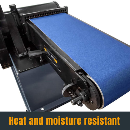 POWERTEC 6 x 48 Inch Zirconia Sanding Belts, 3PK, 60 Grit Belt Sander Sanding Belt for Bench Sander, Belt and Disc sander, Woodworking & Paint Removal, Metal Polishing (464806Z-3)