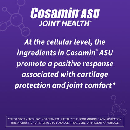 Nutramax Laboratories Cosamin® ASU Joint Health Supplement with Glucosamine, Chondroitin & ASU for Men’s & Women's Joint Health, 230 Capsules