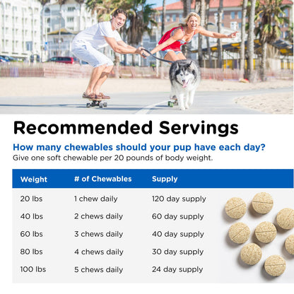 Nutri-Vet Multi-Vite Chewables for Adult Dogs, Daily Vitamin and Mineral Support, Potent Antioxidants, Supports a Balanced Diet, 120 Count