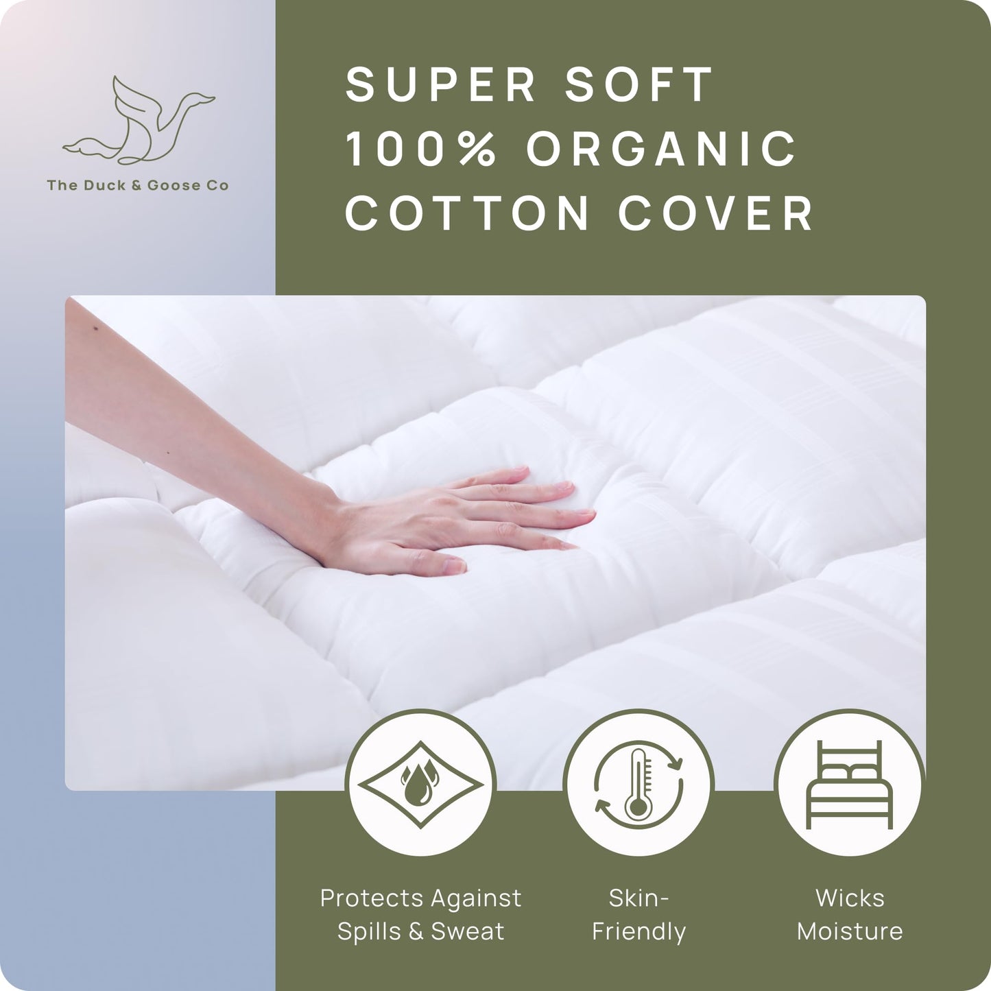 Extra Thick Pillow Top 3 Inch Mattress Topper King Size for Firm Mattress, Cooling Fluffy Cotton Hotel Mattress Bed Topper for Cloud Like Sleep & Back Pain, Plush Soft Pad, Fit to 6”-22” Mattress