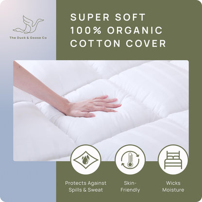 Extra Thick Pillow Top 3 Inch Mattress Topper King Size for Firm Mattress, Cooling Fluffy Cotton Hotel Mattress Bed Topper for Cloud Like Sleep & Back Pain, Plush Soft Pad, Fit to 6”-22” Mattress