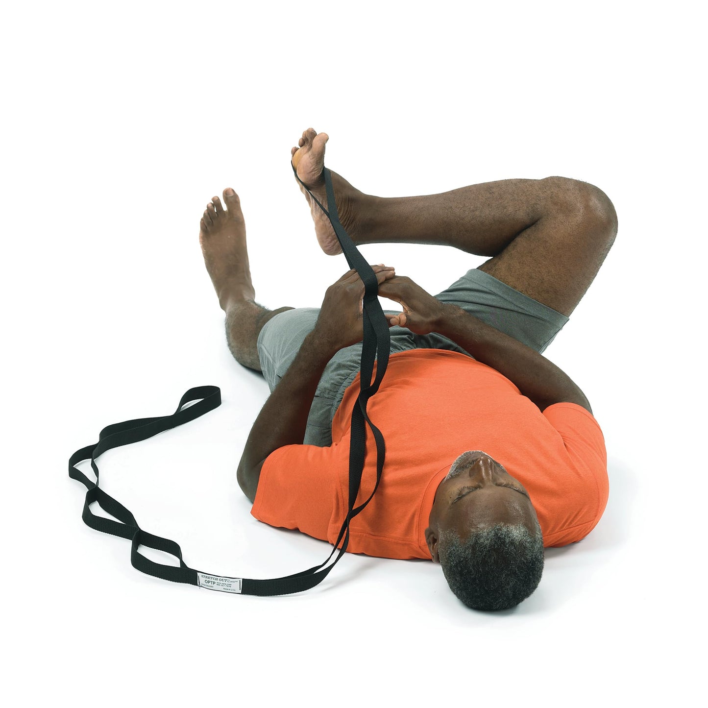 OPTP The Original Stretch Out Strap with Exercise Poster, USA Made Top Choice Stretch Out Straps for Physical Therapy, Yoga Stretching Strap or Knee Therapy (XL)