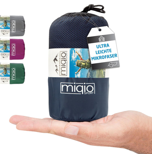 MIQIO Sport 2-in-1 Sleeping Bag Liner and XL Sized Travel Sheet - Ultra Lightweight Sleep Liner Double Travel Bed Sheet - Inlett Inlay