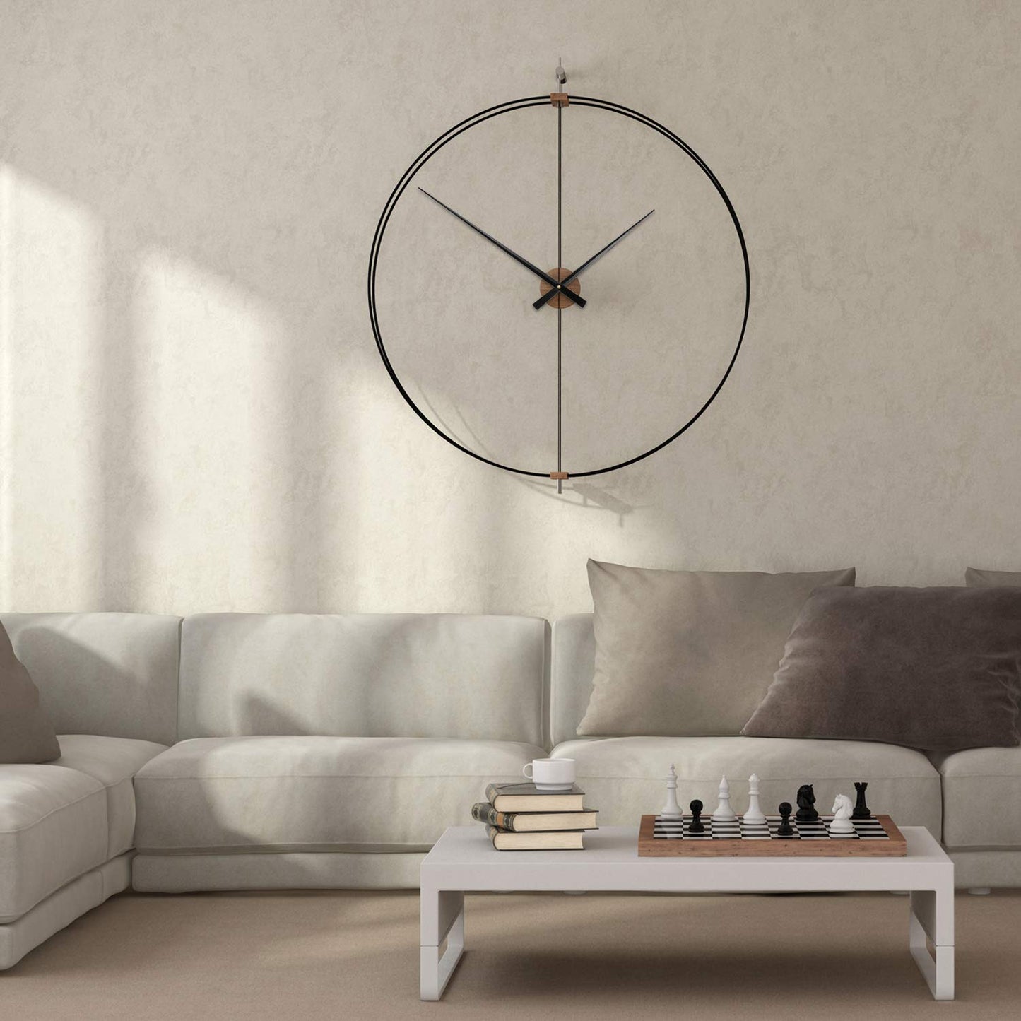 High Torque Clock Movement Mechanism with 17.8 Inch Long Clock Hands (Black)