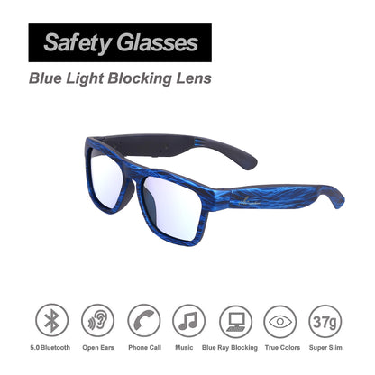 OhO Smart Glasses,Polarized Sunglasses with Bluetooth Speaker,Athletic/Outdoor UV Protection and Voice Control,Unisex(Transitional Blue Light Lens)