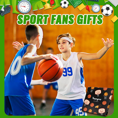 HAPPYPOP Basketball Gifts for Boys - 7Th 8Th 9Th Birthday Gift Ideas for Boys Who Love Basketball, Kids Sports Socks
