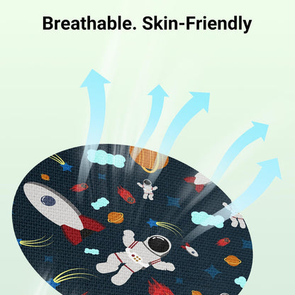 Kovoq Freestyle Libre 2 & Lingo Colorful Adhesive Patches, 2pcs Protective Hardshell Cover + 10pcs Surprise Pattern Sensor Patches,Multiple Protection for CGM Glucose Monitor