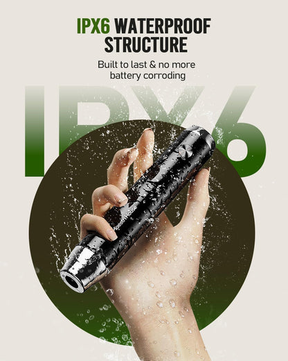 Maestri House Rechargeable Milk Frother, LunaFro NS Handheld Electric Foam Maker Waterproof Detachable Stainless Steel Whisk Drink Mixer Foamer for Lattes, Cappuccino, No Stand