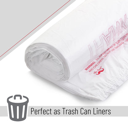 Mr. Pen - Thank You T-Shirt Bags, 11.6" x 6.5" x 21", 100 Pack, Plastic Bags with Handles