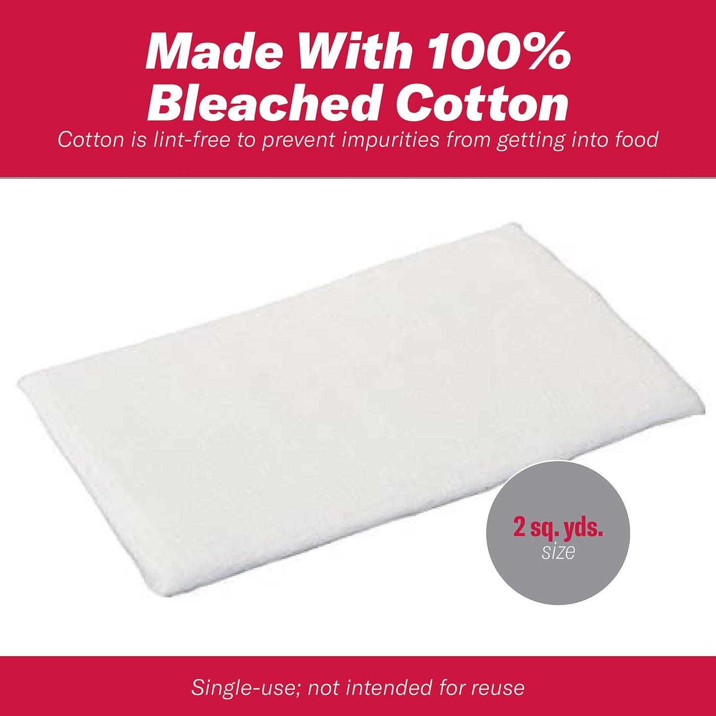 GoodCook Everyday 100% Cotton Cheesecloth, 2 square yards, Bleached
