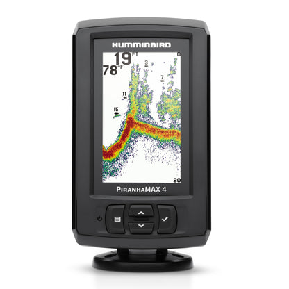 Humminbird PiranhaMAX 4 Fish Finder with Transducer, Dual Beam Sonar