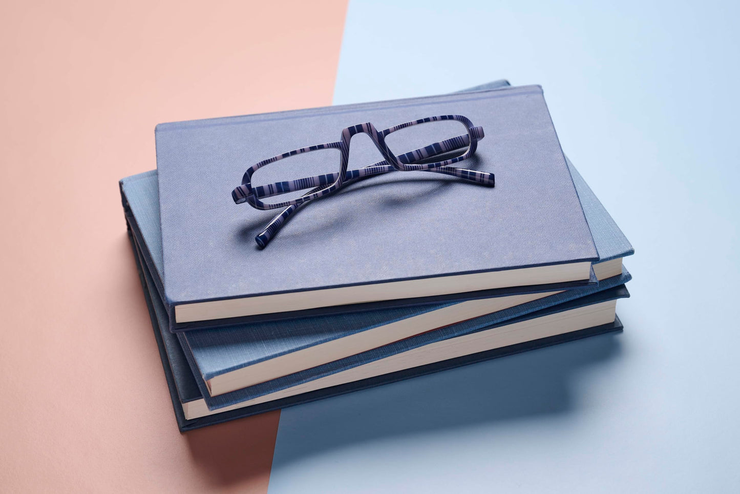 Peepers by PeeperSpecs Women's Fruit Stripe Gum Rectangle Reading Glasses, Navy, 1.75