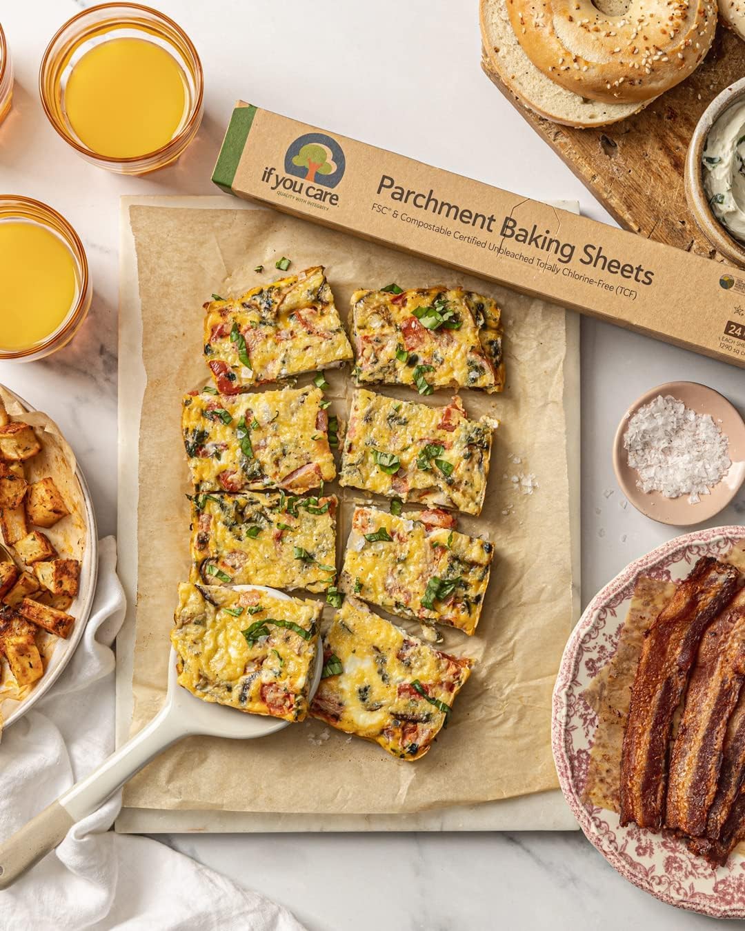 If You Care, Parchment Baking Sheets, 24 Count