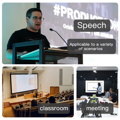 QUI Presentation Clicker Wireless Presenter Remote Clicker for PowerPoint Presentations, Wireless USB Presenter Slide Advancer for Mac, Keynote, Computer, Laptop