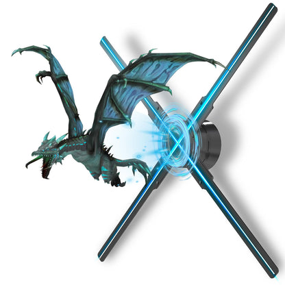 3D Hologram Fan,18.1"Hologram Fan with Remote/Bluetooth/WIFI/700 Video Library,Missyou Holographic Fan with HD LED 2000*1444PX Resolution Picture Fan Spinner Small for Shop/Bar/Christmas/Halloween