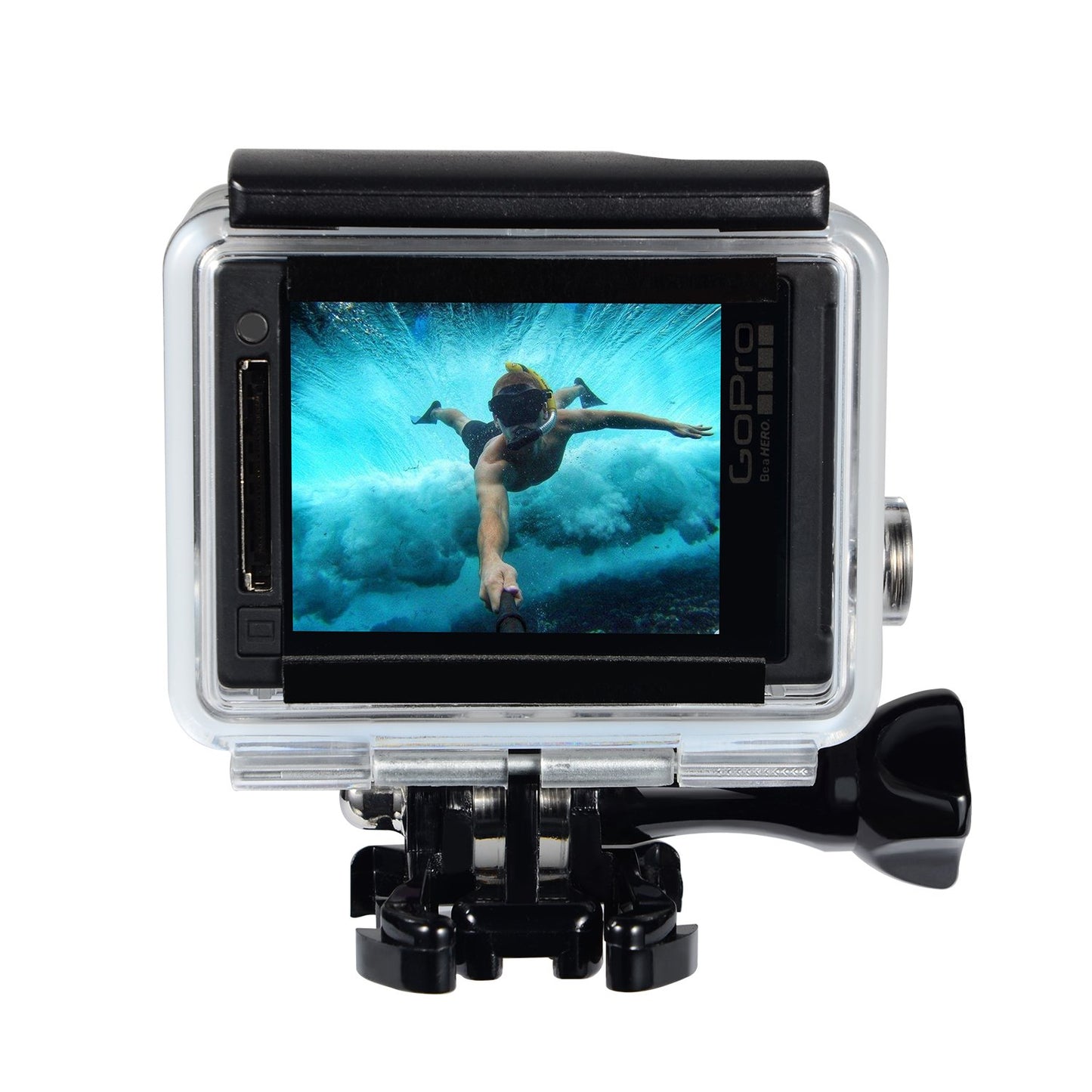 Suptig Replacement Waterproof Case Protective Housing for GoPro Hero 4, Hero 3+, Hero 3 Accessories Action Camera for Underwater Use - Water Resistant up to 147ft (45m)