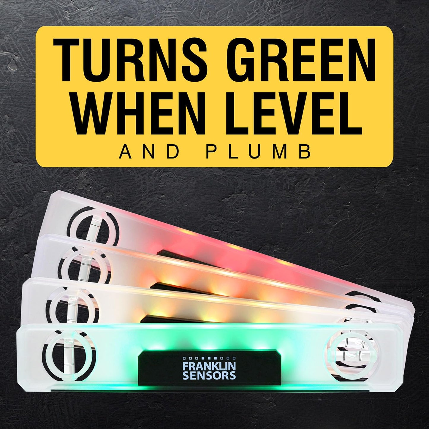 Franklin Sensors Light Level/Digital, Electronic, 12-inch Magnetic Torpedo Level, Vertical and Horizontal Leveler Tool with 2 Bubble Vials