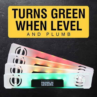 Franklin Sensors Light Level/Digital, Electronic, 12-inch Magnetic Torpedo Level, Vertical and Horizontal Leveler Tool with 2 Bubble Vials