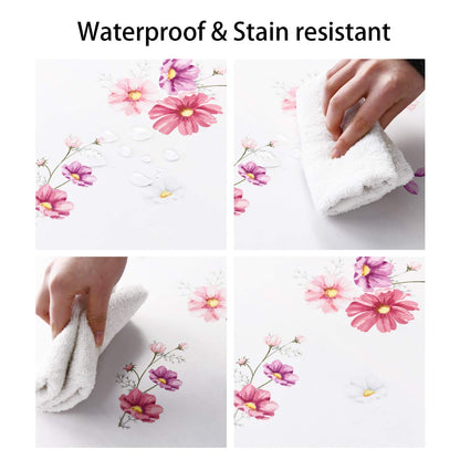 Hiasan Waterproof Spring Tablecloth Rectangle 60 x 104 Inch - Spillproof Wrinkle Free Washable Oblong Floral Tablecloth for Spring Summer Outdoor Picnic, Kitchen Dining, Birthday Party