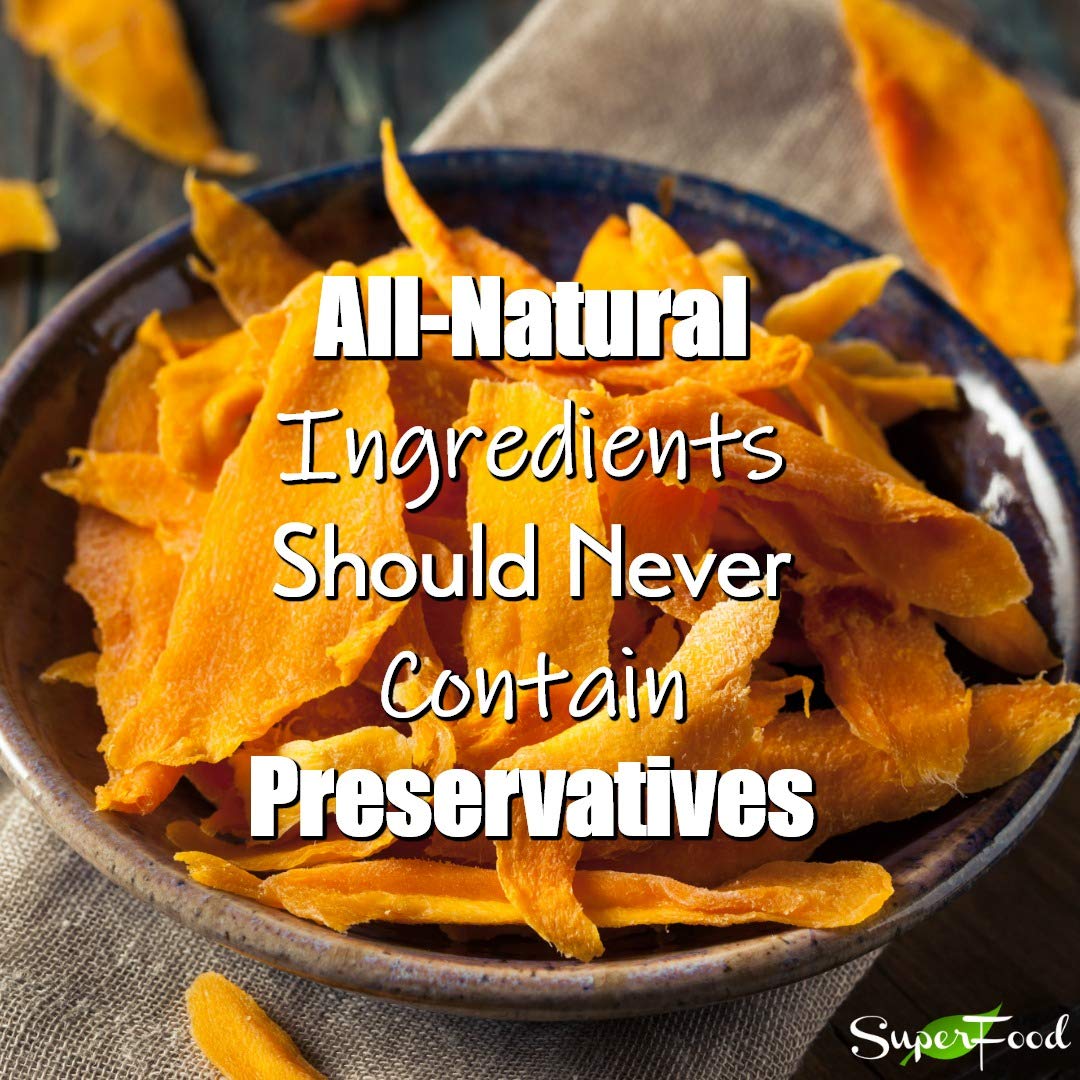 Gerbs Sweetened Dried Mango Slices 2 lbs. | Unsulfured, No Additives, Resealable Bag | Naturally Chewy & Sweet | Top 14 Allergen-Free