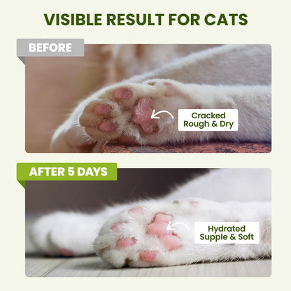 PawSono Lick-Safe Dog Paw & Nose Balm with Coconut Oil | All-Natural Moisturizer & Soother for Dry, Cracked Pads & Snout| Cat Wax & Cream, Nose Butter for frenchies| Horse Hoof Care (60 g /2.1 oz)