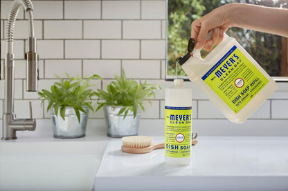 MRS. MEYER'S CLEAN DAY Liquid Dish Soap Refill, Biodegradable Formula, Lemon Verbena (48 Fl Oz (Pack of 1))