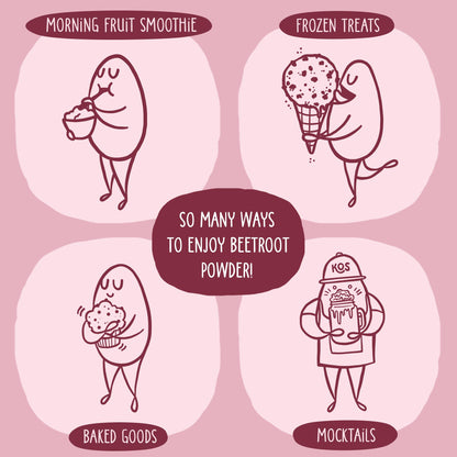 KOS Organic Beet Root Powder - USDA Certified, Non-GMO, Gluten & Soy Free - 90 Servings