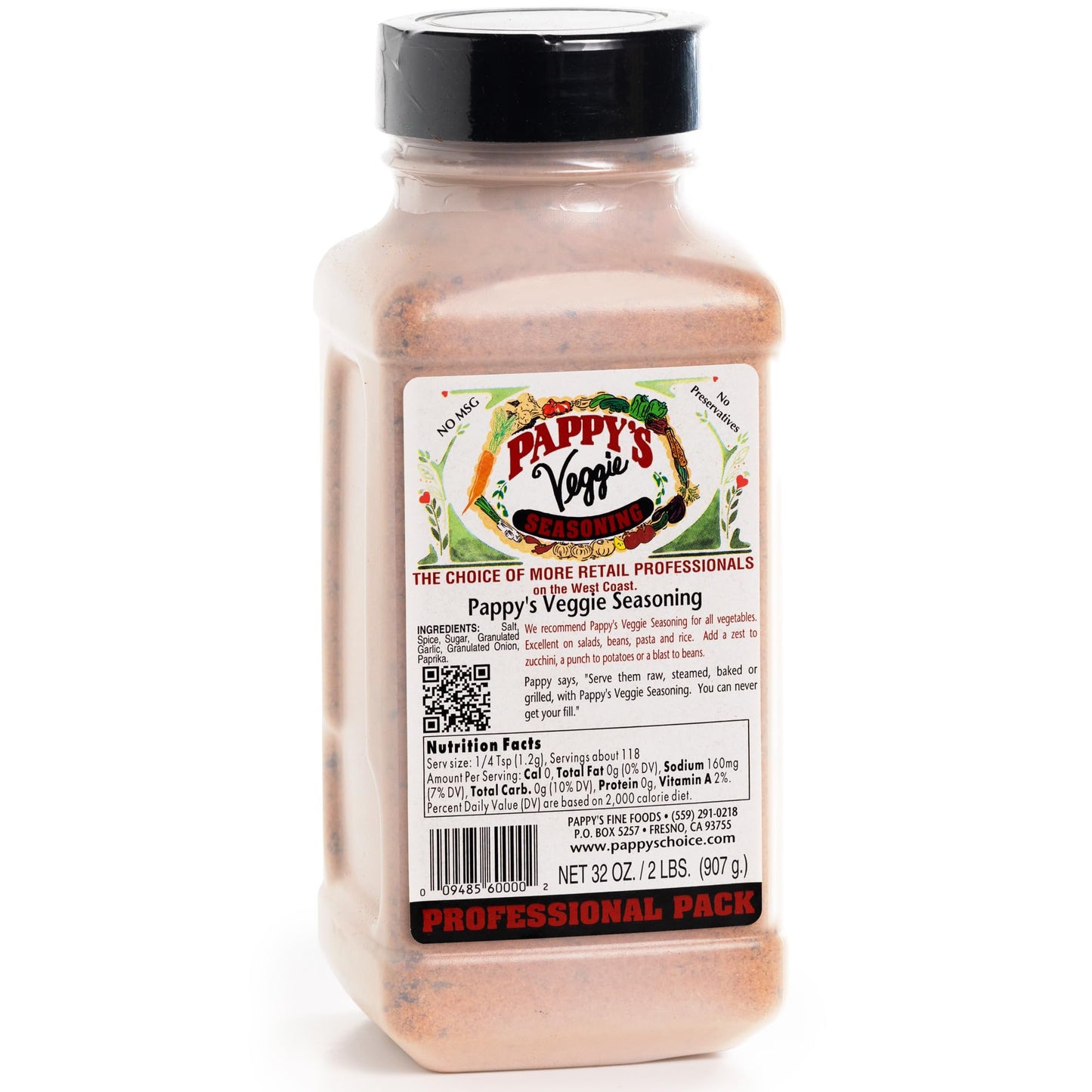 Pappy's Veggie Seasoning - Flavorful Spice Blend for Roasted Vegetables, Stir-Fries, Grilled Veggies, Salads, and Soups | Perfect for Enhancing All Plant-Based Dishes