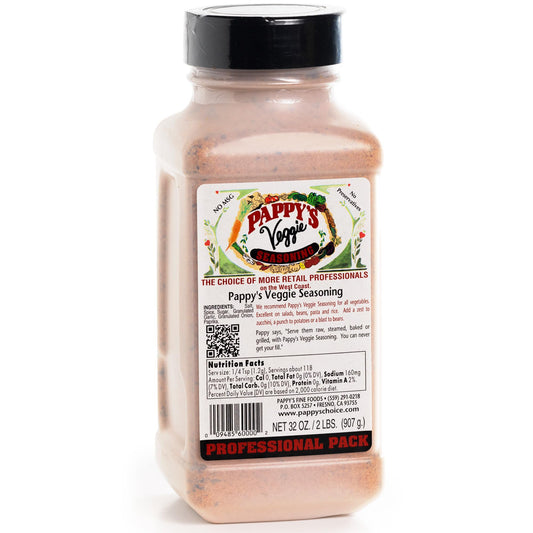 Pappy's Veggie Seasoning - Flavorful Spice Blend for Roasted Vegetables, Stir-Fries, Grilled Veggies, Salads, and Soups | Perfect for Enhancing All Plant-Based Dishes