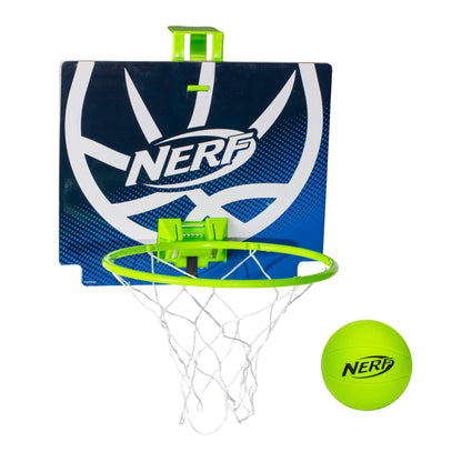 Nerf Nerfoop - The Classic Mini Foam Basketball and Hoop - Hooks On Doors - Indoor and Outdoor Play - A Favorite Since 1972