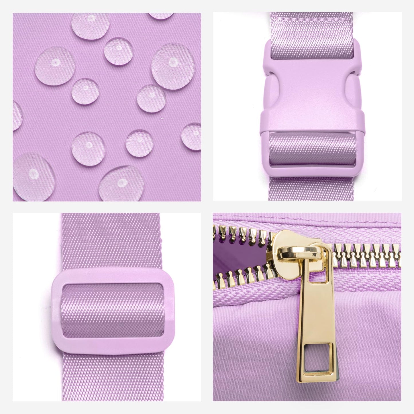 Gitus Initial Belt Bag Fanny Pack Crossbody Bag for Girls Birthday Gifts Age 8-10 Teen Girl Gifts Trend Stuff Personalized Letter Gifts for Daughter Sister (Lavender-S)