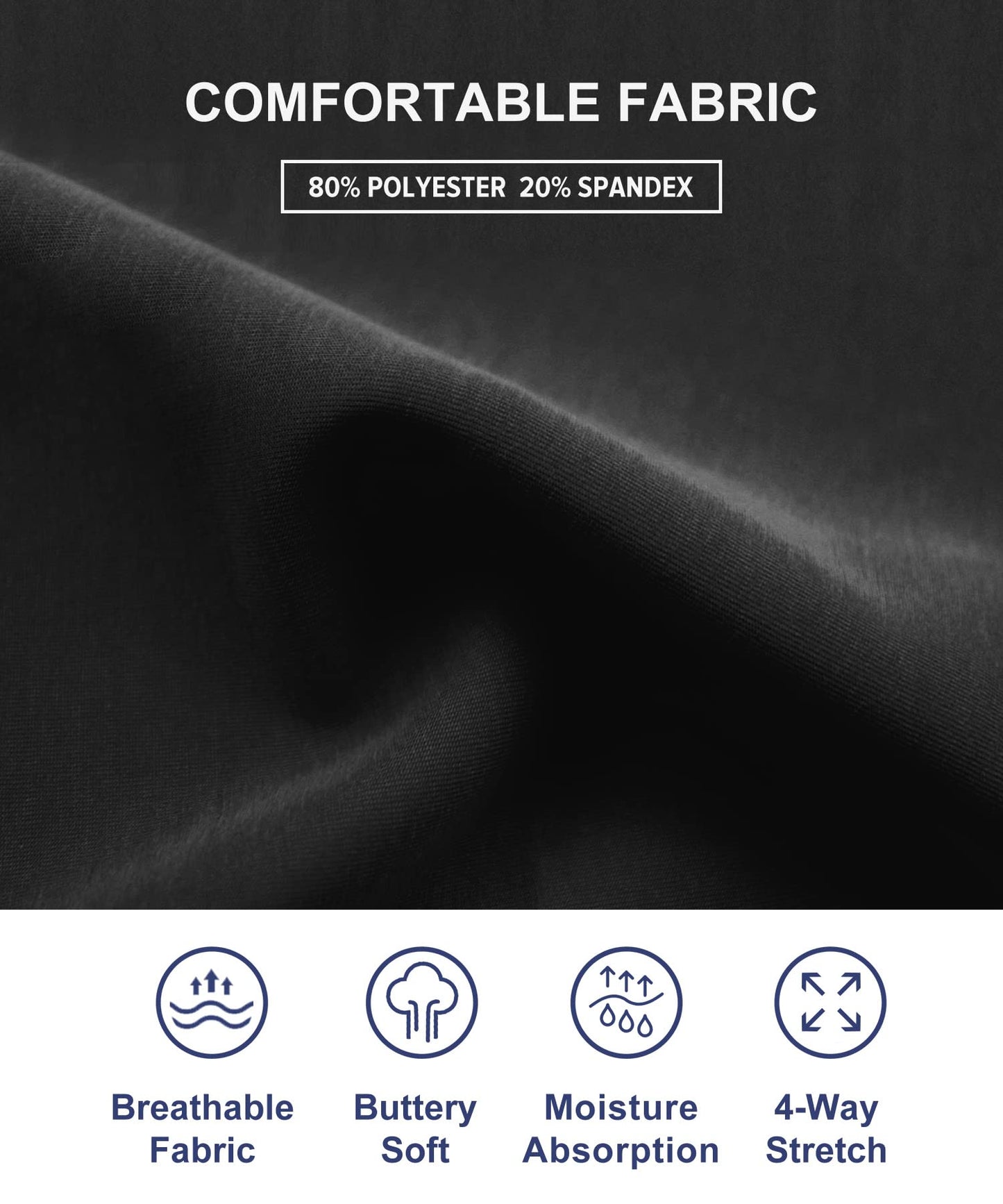 IUGA Biker Shorts for Women High Waist, Ultra Soft Womens Workout Shorts with Inner Pocket Opaque Yoga Gym Running Shorts 8" (Black, Medium)