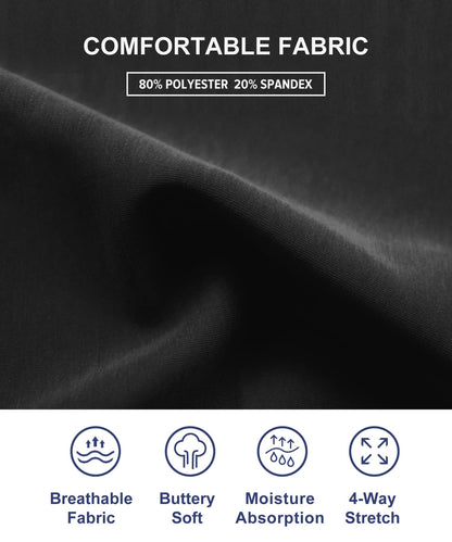 IUGA Biker Shorts for Women High Waist, Ultra Soft Womens Workout Shorts with Inner Pocket Opaque Yoga Gym Running Shorts 8" (Black, Medium)