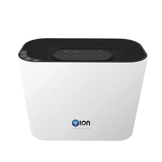 OION 4-in-1 True HEPA Air Purifier 3 Speeds Plus UV-C Sanitizer (White)
