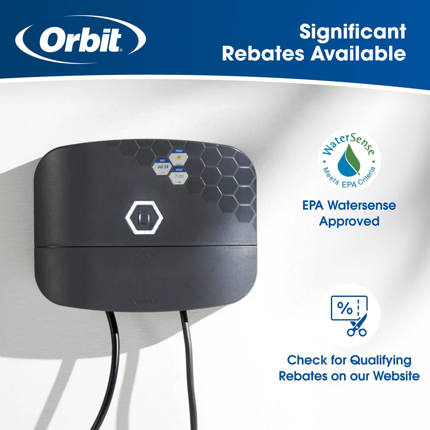 Orbit 57985 B-hyve XR 8-Zone Smart Indoor/Outdoor Sprinkler Controller