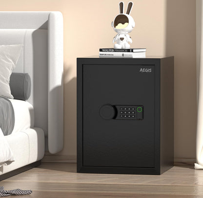 AEGIS Biometric Gun Safe with Silent Mode, 3.7 Cubic Feet Large Quick Access Security Safe with Fingerprint Scanner Money Safe Lock Box for Home Office Hotel
