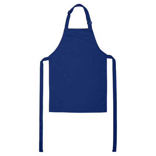 ONEOMI Kids Apron, Medium, 100% Cotton with an Adjustable Strap to fit All Ages, Ideal for Cooking, Baking, Painting, Decorating, Party, Chef, Art and Classroom Children Apron (1, Navy Blue)