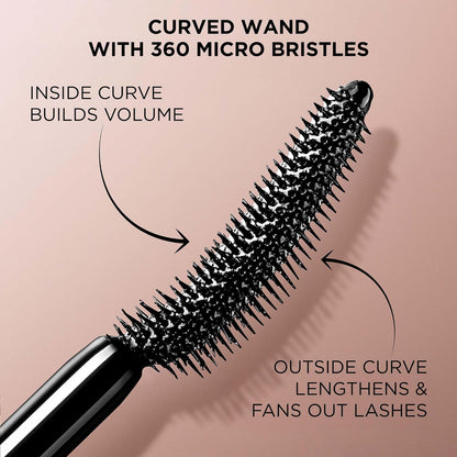 Lancôme Lash Idôle Lash-Lifting & Volumizing Mascara - Black Mascara for Instant Volume, Length & Lift - Smudge Proof & Up To 24H Wear - Black - Travel Size