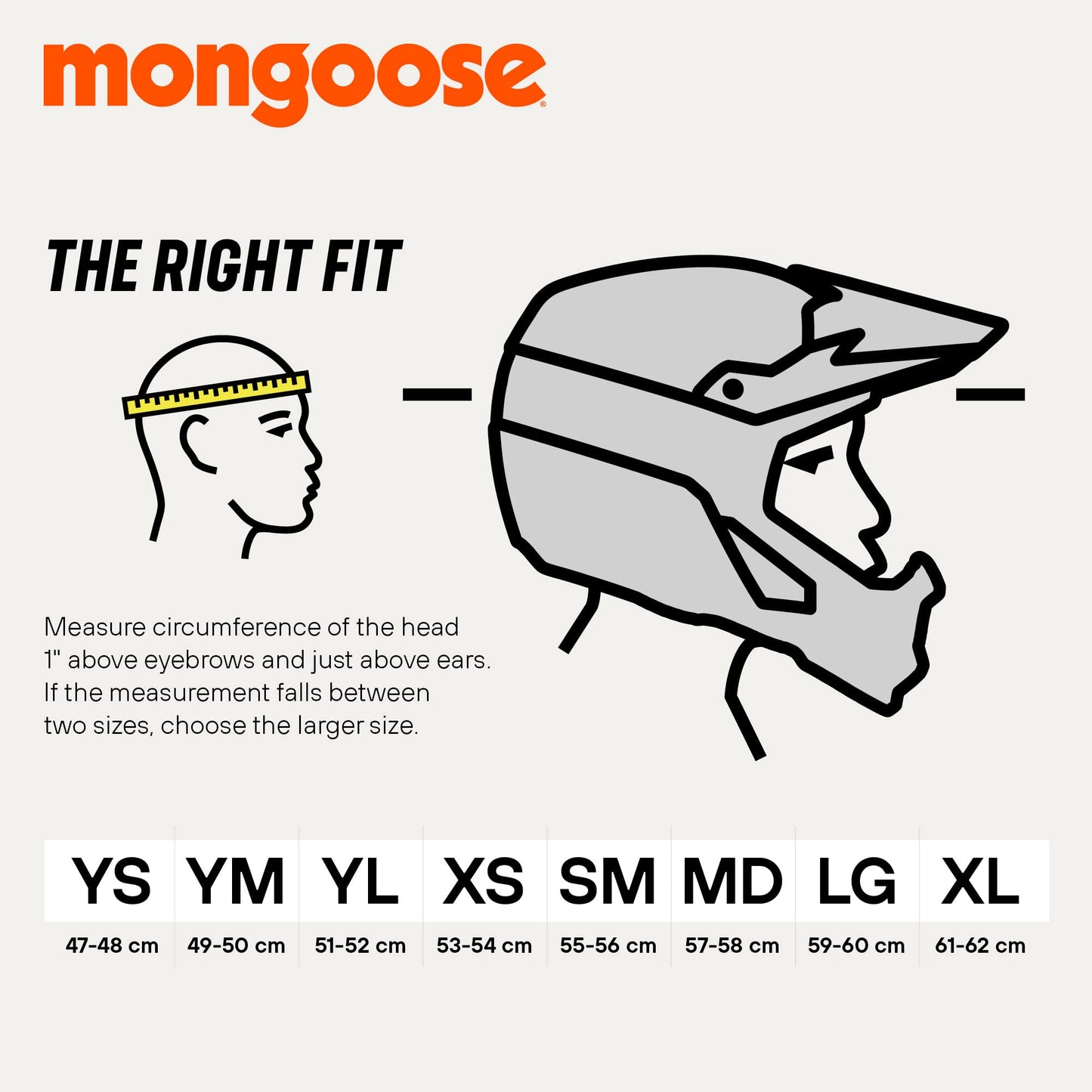 Mongoose Title Full Face Helmet, Medium, Durable ABS Shell, Chin Guard, Full Coverage Padding, Vents for Airflow, Pivoting Visor, Goggle Strap Channel, BMX and Mountain Bike Helmet for Adult or Teen
