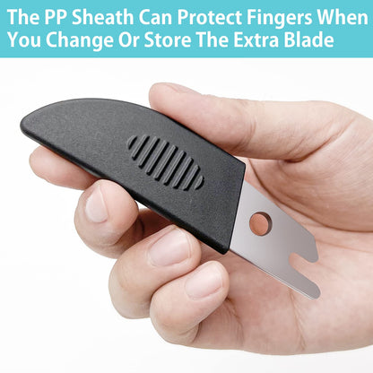 O’Shine Miter Shears for Angular Cutting Molding Crafting,Shoe Molding Cutter Tool,45-135 Degree Multi Angle Trim Cutter Hand Tool for Soft Wood PVC, an Extra Blade with Sheath Included