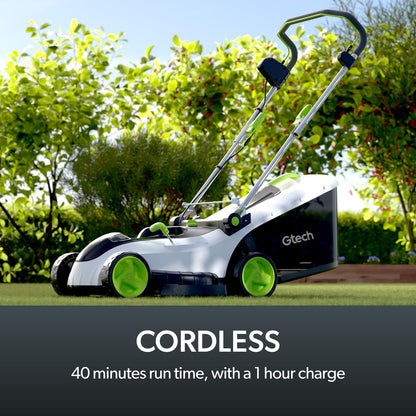 Gtech CLM50 Cordless Lawnmower | Powerful 48V Lithium Battery with 40 Mins Runtime | 42cm Cutting Width | 50L Grass Box