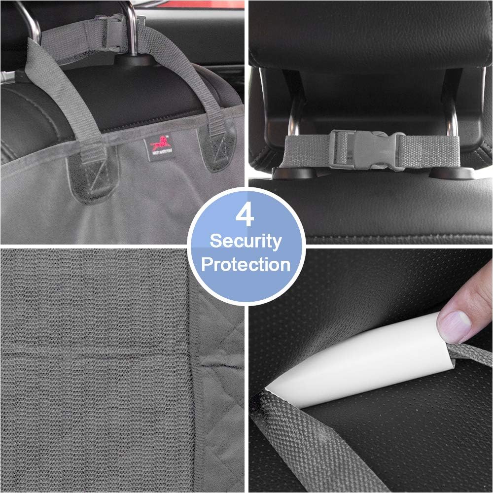 HONEST OUTFITTERS Dog Car Seat Cover 2 Pack, Waterproof Front Seat Car Cover for Cars, Trucks, and Suvs, Pet Front Cover for Cars, Nonslip Dog Seat Cover Grey