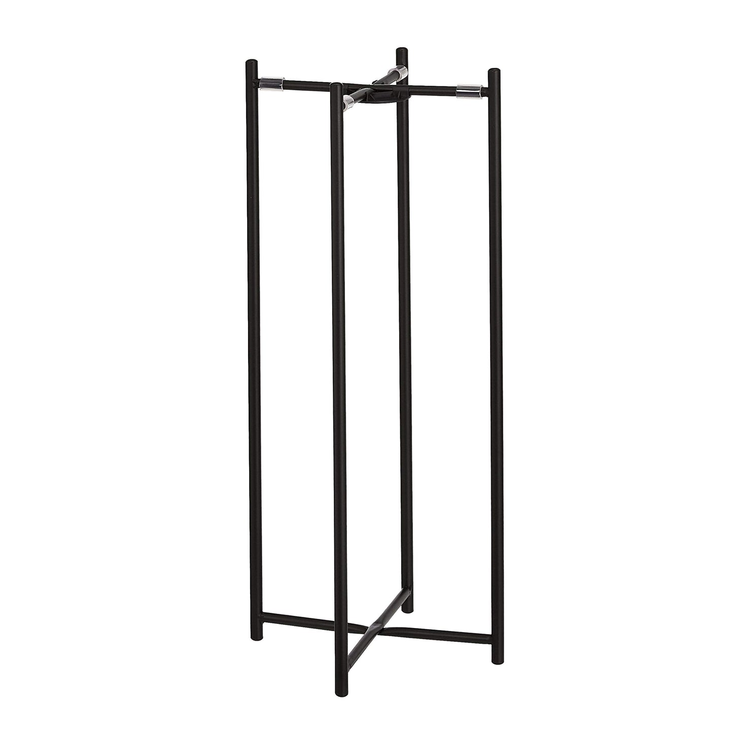 Amazon Basics Two-Tier Metal Metal Round Plant Stand, Black