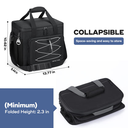 RealCool Soft Cooler Bag 35/45Can, Collapsible Cooler Insulated Leak Proof, Large Lunch Box for Men Women, Soft-Sided Cooler for Picnic, Grocery, Beach, Camping, Travel