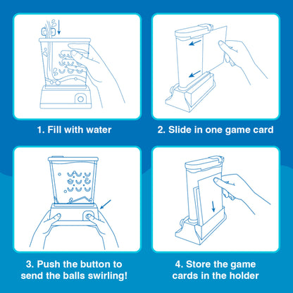 Original Waterfuls Classic Handheld Water Games – Kids Games, Retro Travel Games, Fidget Toys for Kids, Autism Toys, 6 Interchangeable Back Panels, Screen Free Play, Portable, Ages 3+