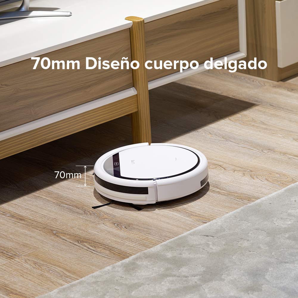 ILIFE V3s Pro Robot Vacuum Cleaner, Tangle-free Suction , Slim, Automatic Self-Charging Robotic Vacuum Cleaner, Daily Schedule Cleaning, Ideal For Pet Hair，Hard Floor and Low Pile Carpet,Pearl White